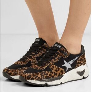 Golden Goose Running Sole Sneaker Leopard 39